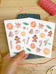 Winter Sticker Sheet - Holiday Treats